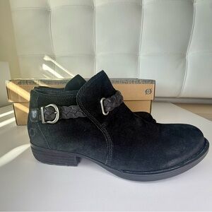 Born Black Suede Ankle Booties